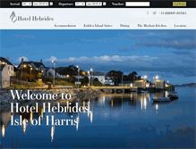 Tablet Screenshot of hotel-hebrides.com